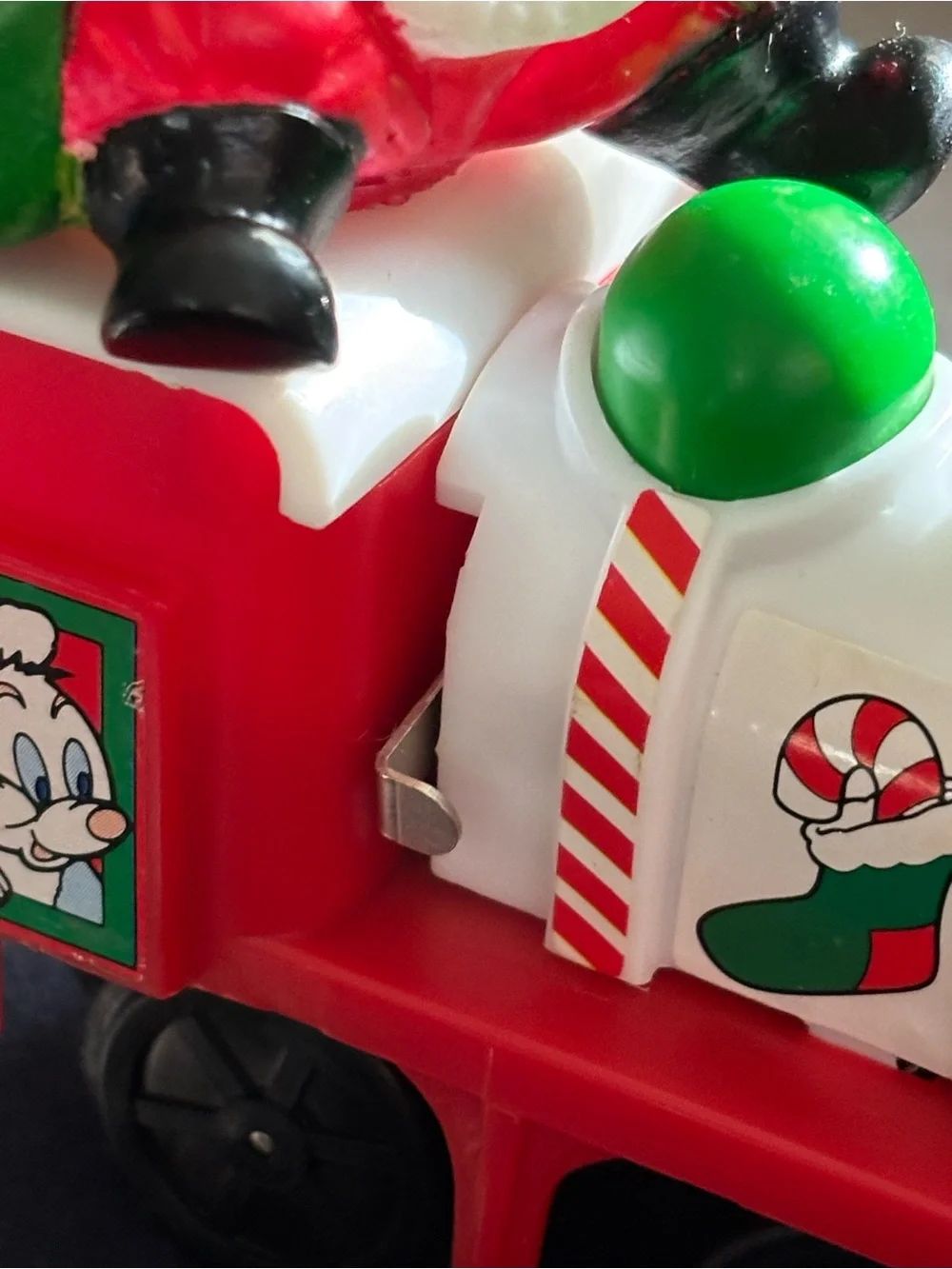 VTG 1991 New Bright Turn Over Choo Choo Christmas Train No 130 Box WORKING